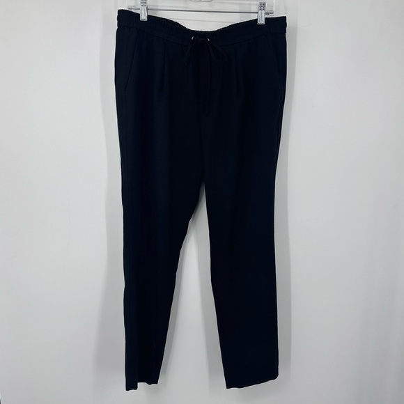 Banana Republic Black Drawstring Semi Dress Pants Womens Medium - Picture 1 of 7